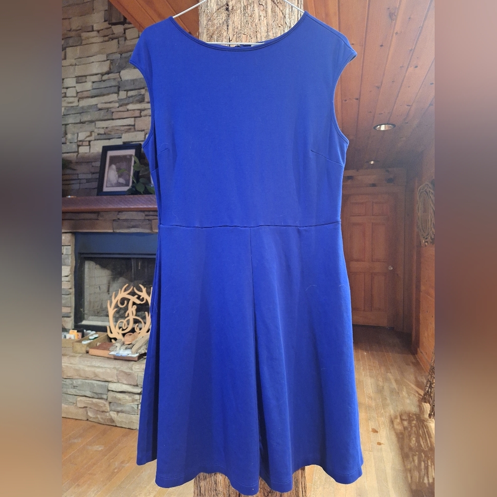 New York & Company Royal Blue Dress Large